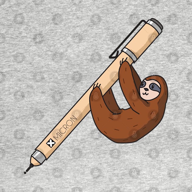 Sloth on a Micron by CloudWalkerDesigns